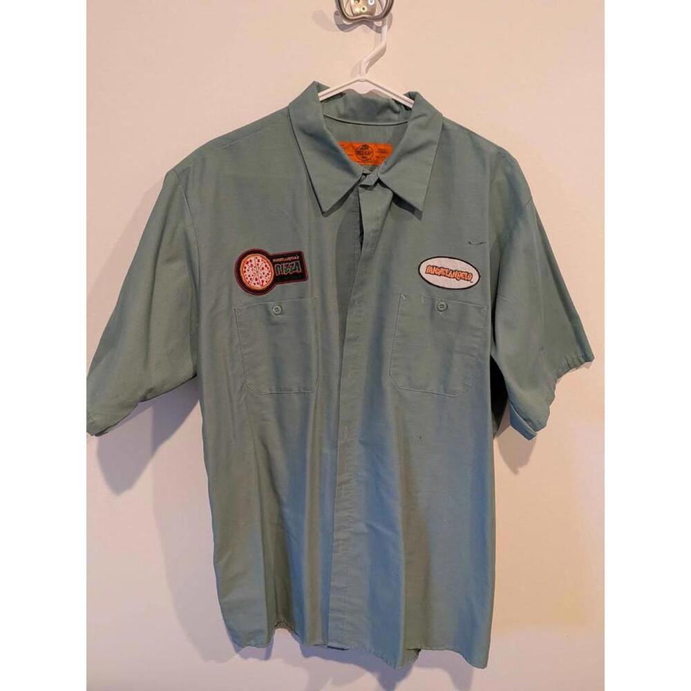 Red Kap Michelangelo's Pizza Work Shirt XL